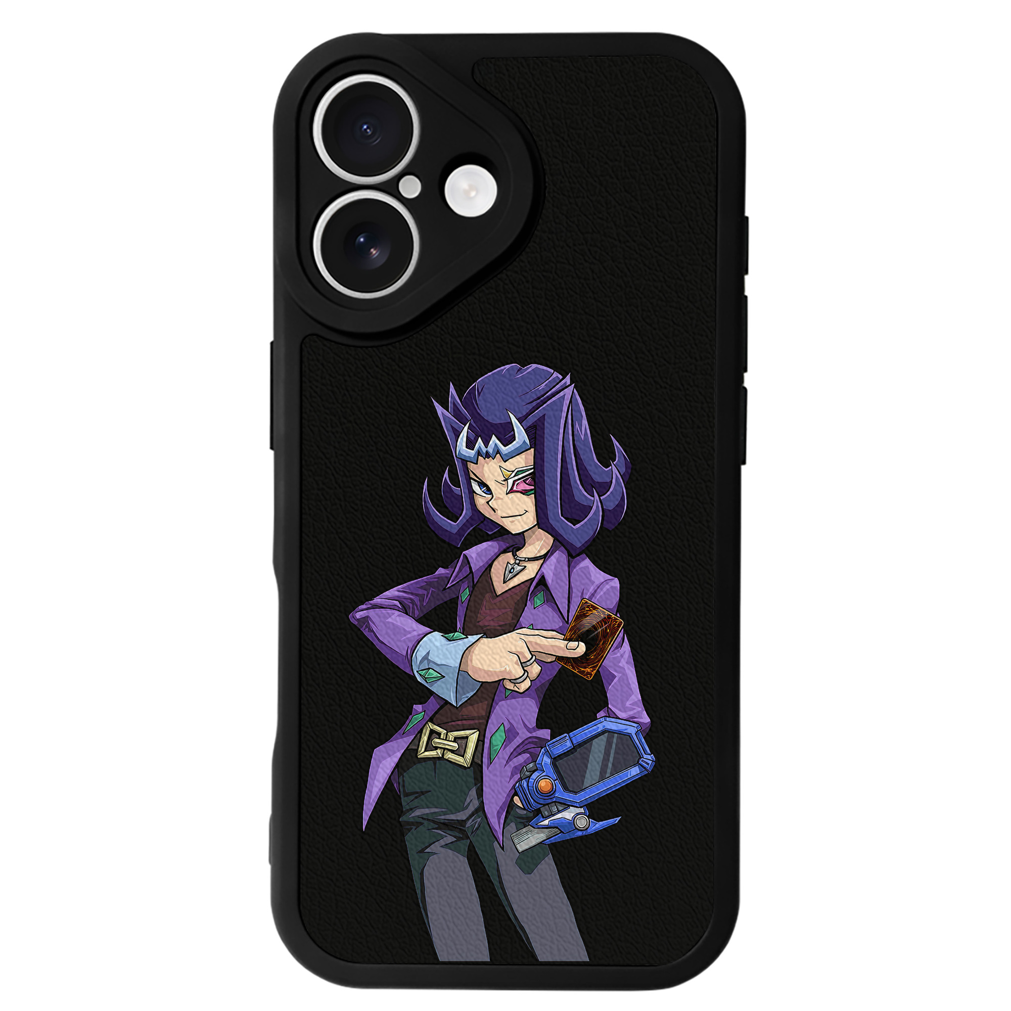 遊☆戯☆王 Yu-Gi-Oh! 【iPhone 16シリーズ対応】シリコンスマホケース（レザー調） 材質：シリコン